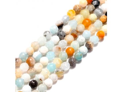 Amazonite 6 mm, faceted