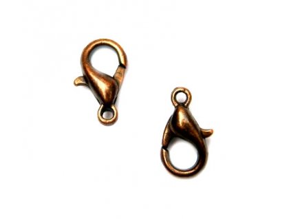 Karabínka 10 mm, farba starobronz