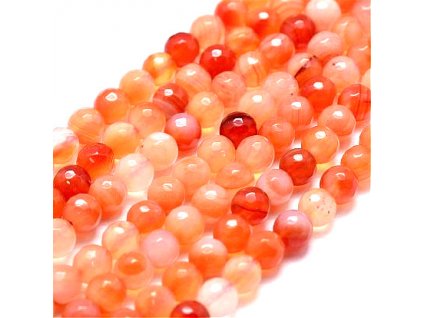 Carnelian 4 mm, faceted