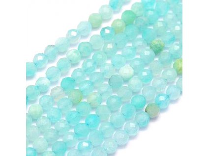 Amazonite 4 mm, faceted