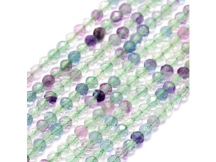 Fluorit 4 mm, fasetovaný