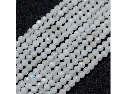 Faceted moonstone 4 mm
