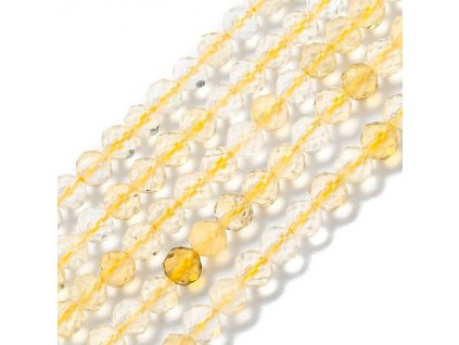 Citrine faceted 4 mm