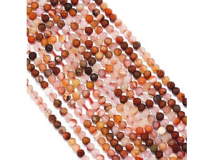 Carnelian 2.5x2 mm, faceted