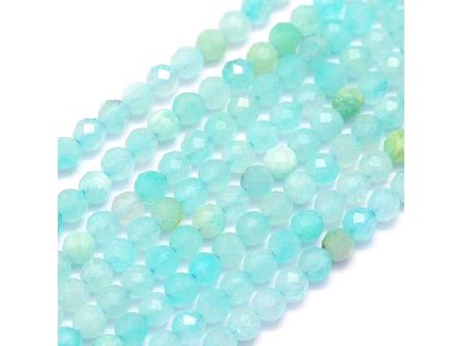 Amazonite 2 mm, faceted