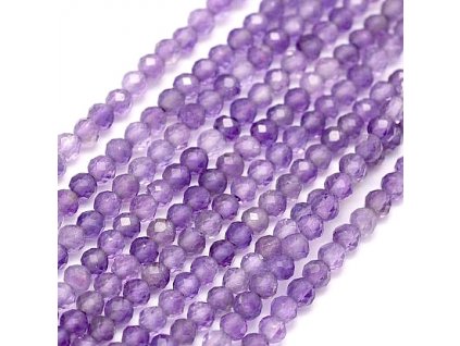 Amethyst 3 mm, faceted