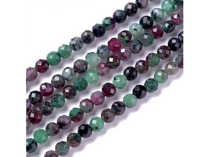 Rubín v zoisite fazetovaný 2,5 mm