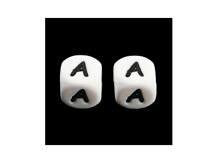 Silicone letter bead 12 mm