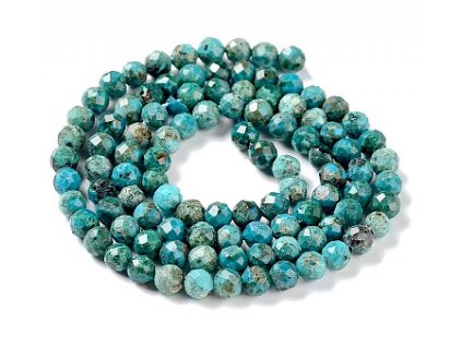 Chrysocolla faceted, 3 mm