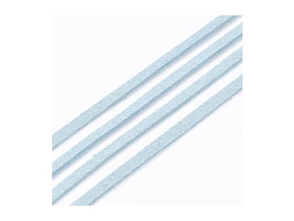 Šňůrka imitace kůže 2,5 mm, 04 light blue