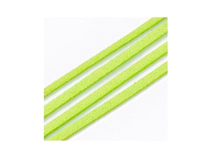 Cord imitation leather 2.5 mm, 25 green yellow