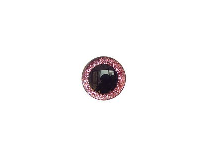 Oči bezpečnostní s glitry 10mm, barva 04 pink
