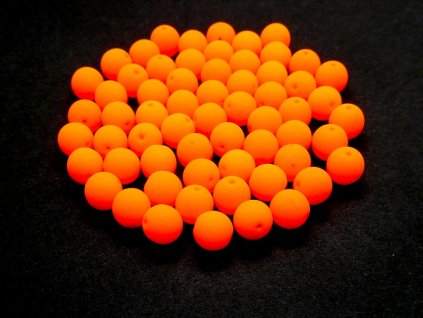 Pressed glass beads, 6 mm round shape, color 25122