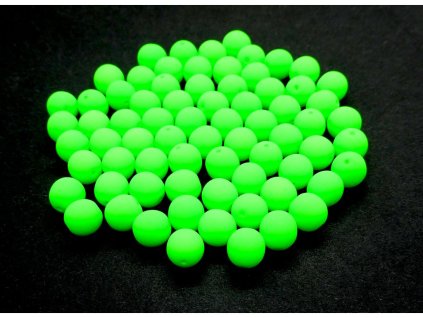 Pressed glass beads, 6 mm round shape, color 25124