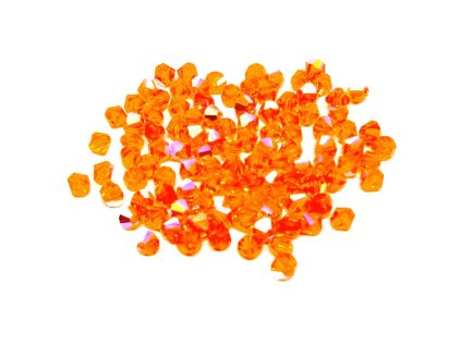 Faceted rondelle beads 4 mm, color 90000/28701