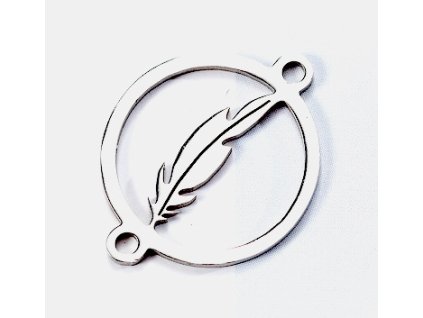 Connector component, feather 15x1.2 mm, steel 304