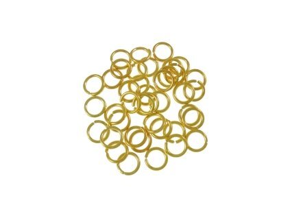 Jump ring, 8×1.2 mm, gold color