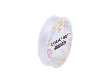 1646 elasticke vlakno o 0 7 mm bezbarve navin 13m