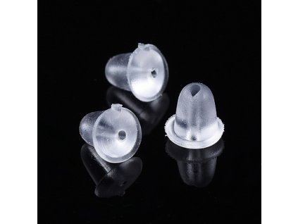 Earring stopper 4 mm, clear