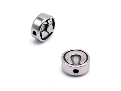 Kovový korálik – kôň, 10×5 mm, oceľ 304