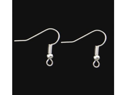 1694 afrohacek 17x0 5 mm barva platina