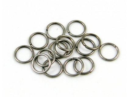 Krúžok 6x1 mm, farba hematit