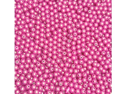 Pressed glass beads, 4 mm round shape, color 02010/245012 TUTTI FRUTTI