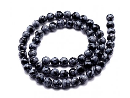 Snowflake obsidian 8 mm