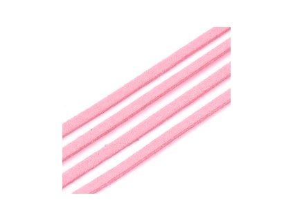 Imitation leather cord 2.5 mm, pink 0W