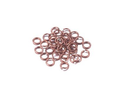 Kroužek 6x1 mm, barva staroměď