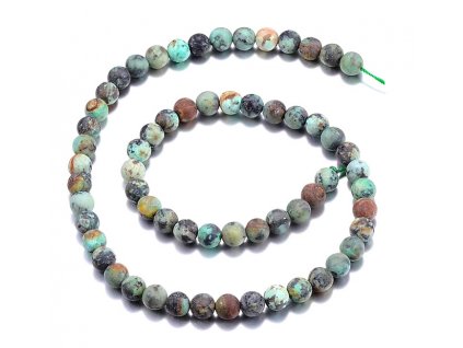 Africký tyrkys matný 8 mm