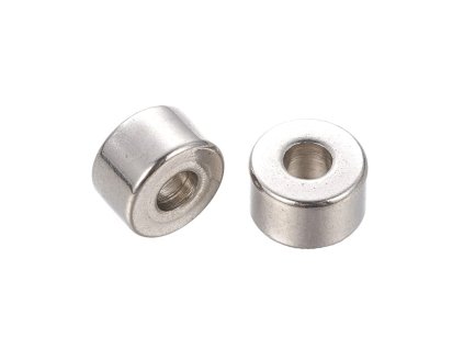 4655 2 kovovy koralek 6x4mm ocel 304
