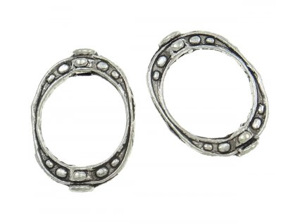 4793 kovovy mezidil oval 20x15x3 mm starostribro
