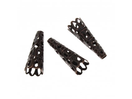 4829 ozdobny kaplik 9x22 mm stribrna