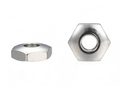 5687 2 kovovy koralek 5x5 7x2mm barva ocel 304
