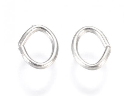 Oval 5x4x0.7 mm, platinum