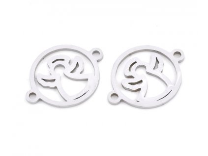 Spojovací komponent, anjelček 20x15x1 mm, oceľ 201