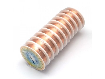 Meďový drôt 0,3 mm, farba medená (návit cca. 15m)
