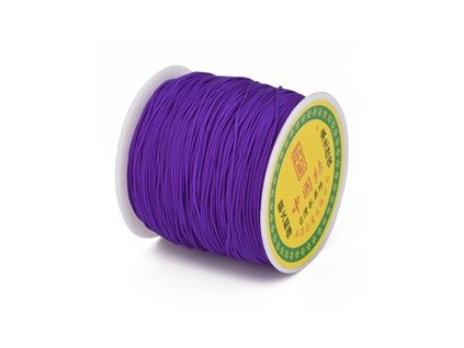 Nylon cord 0.8 mm, dark purple 2D (roll approx. 90m)