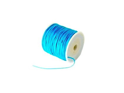 Nylonová šňůrka 0,8 mm, tyrkysová 0M (návin cca. 90m)