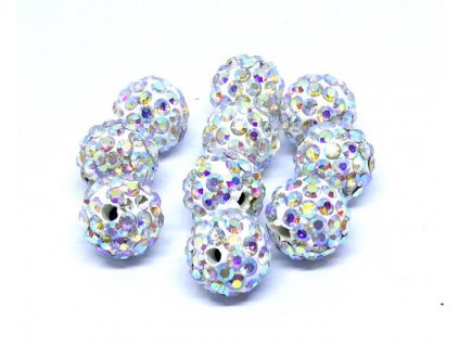 Chaton ball crystal AB 10 mm