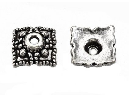 8241 2 ozdobny kaplik 8x8x3 mm starostribro