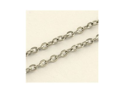 Retiazka oválková 4x3x0,6 mm, oceľ 304