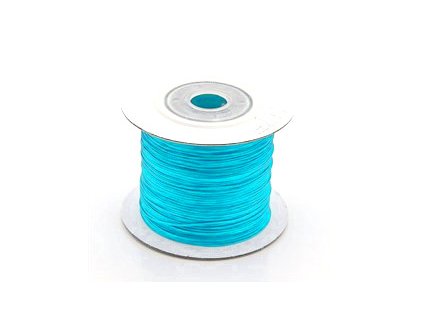 Nylon cord 0.4 mm, 0C cyan (winding approx. 100m)