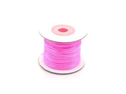 Nylon cord 0.4 mm, light pink (approx. 100m spool)