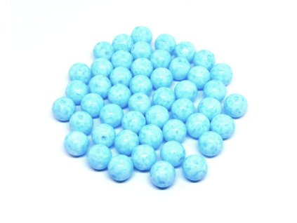 Mačkané korálky, guľôčka 8 mm, farba 01000/34308