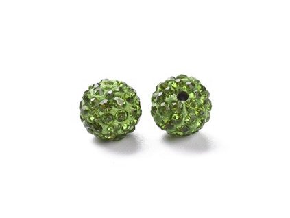 Olivine ball cat's eye 0C 10 mm