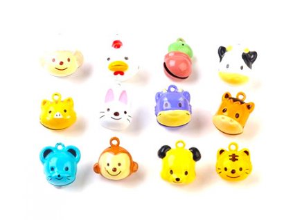 Rolnička - zvieratká, 17-25 mm, farba mix