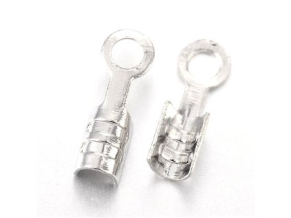 End cap 7x2 mm, platinum color