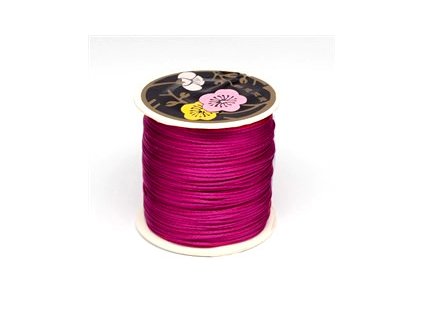 Satin cord, 26 crimson 1 mm, spool approx. 70 m